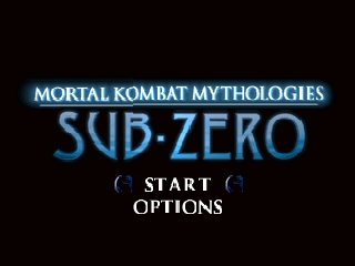 Mortal Kombat Mythologies: Sub-Zero title screen for Nintendo 64